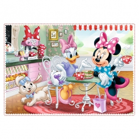 Trefl, Puzzle Disney 4w1: Minnie Mouse z przyjaciółkami (34355)