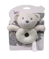 Grzechotka miś beżowy