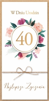 Karnet Urodziny 40
