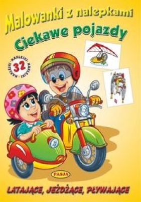 Malowanki z nalepkami - Ciekawe pojazdy - Ernest Błędowski