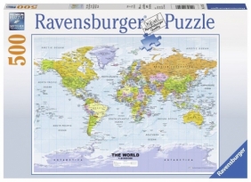 Puzzle 500 elementów, Polityczna mapa świata (147557)