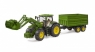 Traktor John Deere 7R 350 z ładowaczem i przyczepą (BR-03155) od 3 lat