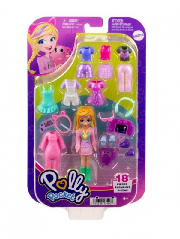 Figurka Polly Pocket Zestaw Modowy przebieranki HRD60 (HKV88/HRD60)