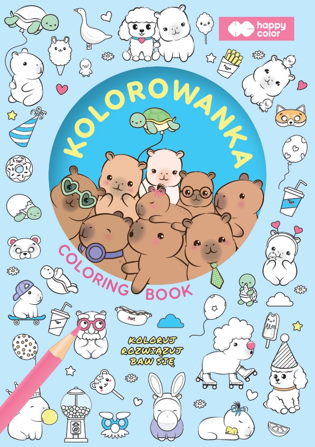 Kolorowanka -  Kapibara Kapi Fun