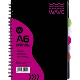 Kołozeszyt Astra A6/120k kratka - Wave (104006001)