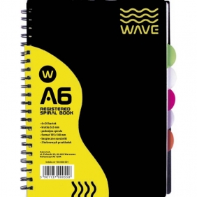 Kołozeszyt Astra A6/120k kratka - Wave (104006001)