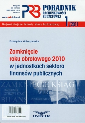 Poradnik rachunkowości budżetowej 2011/01 - Walentynowicz Przemysław