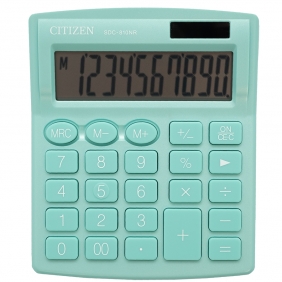 Kalkulator biurowy Citizen SDC-810NR - zielony