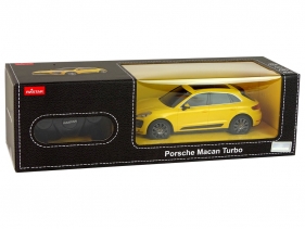 Auto R/C Porsche Macan Turbo Rastar 1:24 żółte