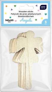 Patyczki drewniane - Angels, 6 szt.