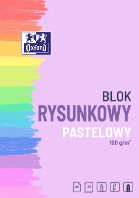 Blok rysunkowy A4/10K pastelowy (20szt) OXFORD