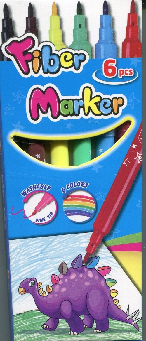 <img src='https://webimage.pl/pics/558/8/d957596.jpg' style='height:440px' /> Flamastry Keyroad Fiber marker 6 kolorów