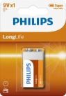 Bateria Philips Long Life 9V 6f22 1/bl