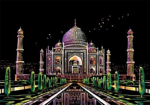Magiczna Zdrapka Taj Mahal 40,5x28,5cm
