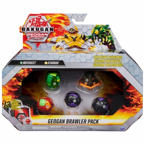 Zestaw figurek Bakugan Geogan Rising Seria 3 Pack 3 (6060272/20129975)