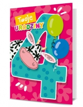 KARNET B6 "Twoje 4 Urodziny"