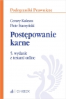 Postępowanie karne z testami online Cezary Kulesza, Piotr Starzyński