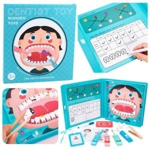 Drewniany zestaw małego dentysty