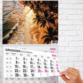 Kalendarz trójdzielny - Premium Palma