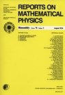 Reports on Mathematical Physics 78/1 2016