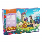 Klocki Waffle mini Farmer - Zakręcony młyn, 100 elementów (907559)