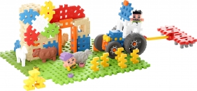 Klocki Waffle mini Farmer - Zakręcony młyn, 100 elementów (907559)