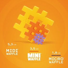 Klocki Waffle mini Farmer - Zakręcony młyn, 100 elementów (907559)
