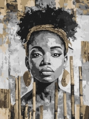 Malowanie po numerach - Egzotyczny monochrom 30x40