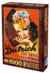 Puzzle 1000: Stare plakaty, Marlene Dietrich
