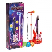 Gitara z mikrofonem metalowe struny statyw - <br />