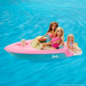 Barbie: lalka + motorówka (GRG30)