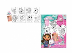 Zestaw do kolorowania z naklejkami Koci Domek Gabi