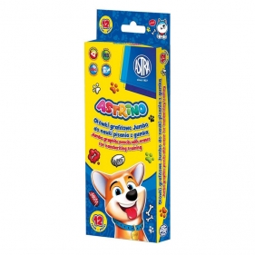 Ołówki grafitowe trójkątne Jumbo HB z gumką do nauki pisania, 12 szt.