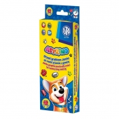 Ołówki grafitowe trójkątne Jumbo HB z gumką do nauki pisania, 12 szt.