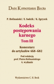 Kodeks postępowania karnego Tom 3 - <br />