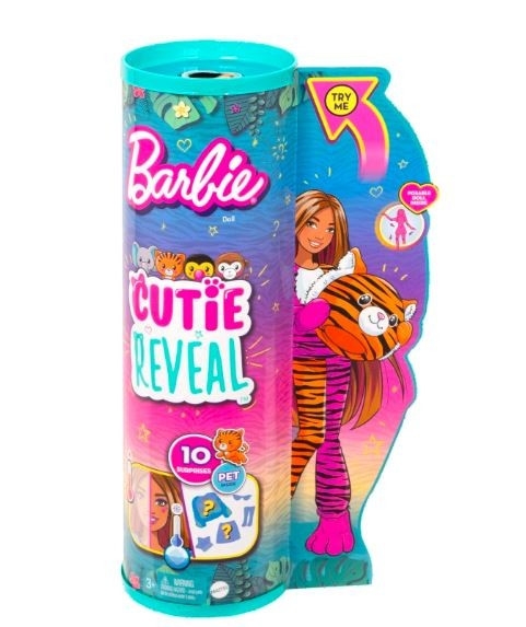 Lalka Barbie Cutie Reveal  tygrys (HKP97/HKP99)
