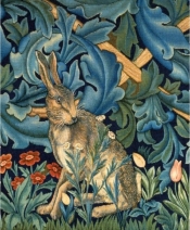 Karnet 17x14cm z kopertą The Hare from The Forest tepestry