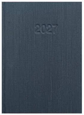 Kalendarz 2027 A5 Info mat - grafitowy