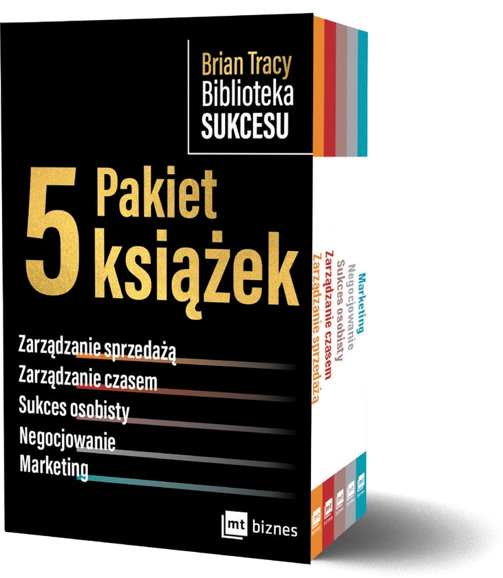 Pakiet: Brian Tracy Biblioteka Sukcesu - Pakiet B. Zarządzanie sprzedażą / Zarządzanie czasem / Sukces osobisty / Negocjowanie / Marketing