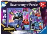 Ravensburger, Puzzle 3x49: Batwheels (12001056) Wiek: 5+