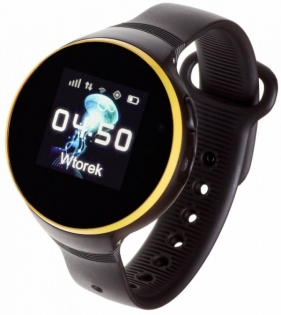 Smartwatch zegarek Kids Smile czarny (5903246280562)