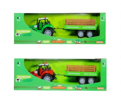 Traktor z przyczepą