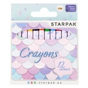 Kredki woskowe 12 kolorów Syrenka