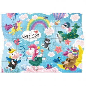 Puzzle - Przygoda jednorożca, 30 el.