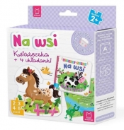Na wsi Książeczka i cztery układanki Puzzle dla malucha (Uszkodzone opakowanie)