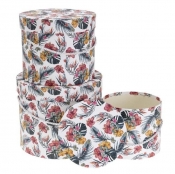 Pudełko Flower Box 3szt kwiaty ROZETTE