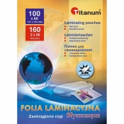 Folia do laminowania Titanum A6/80mic, 11.1x15.4cm - przezroczysta (147166)