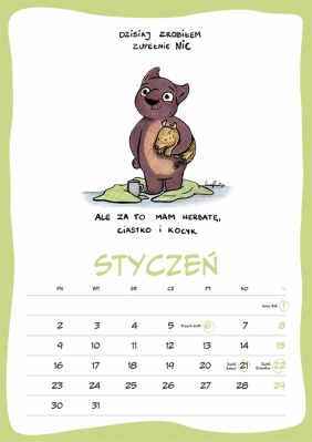 Kalendarz ścienny 2023 - Torbacz Wombat - Potepa Ksenia