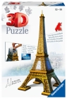  Ravensburger, Puzzle Budynki 3D: Wieża Eiffla (12556)