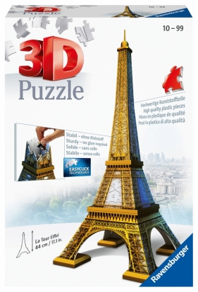 Ravensburger, Puzzle Budynki 3D: Wieża Eiffla (12556)